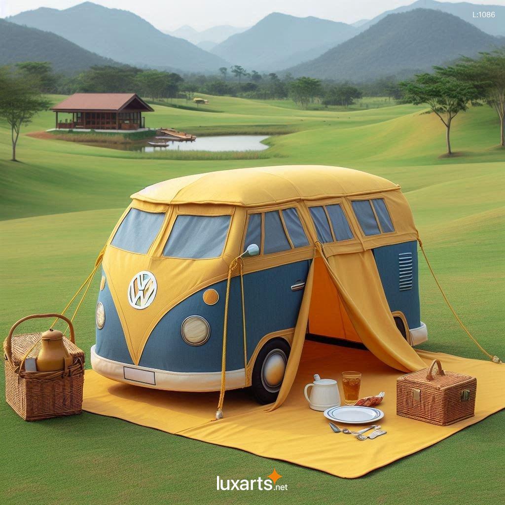 Volkswagen Bus Shaped Tent: Unleash Your Inner Camper with Creative Design volkswagen bus tent 1