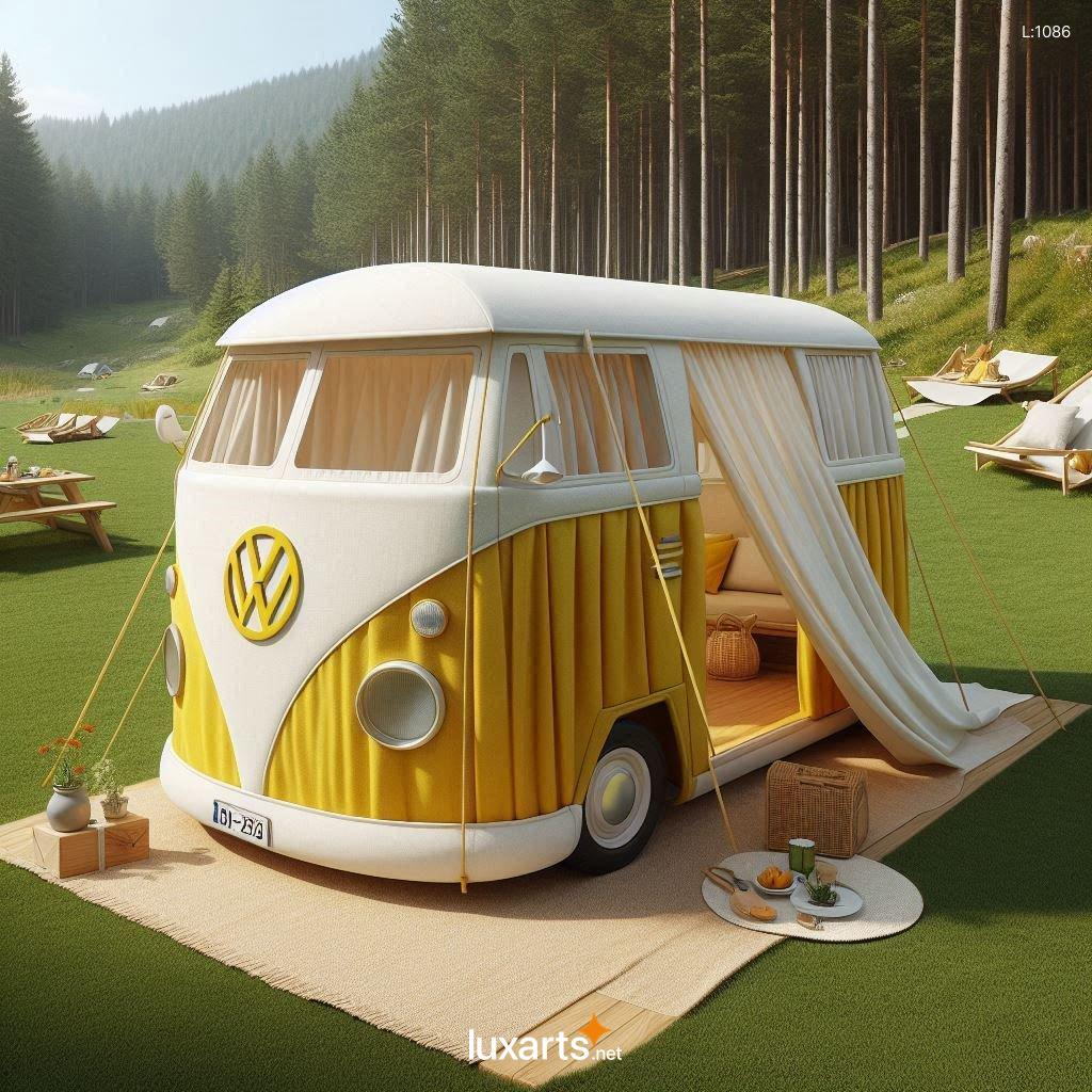 Volkswagen Bus Shaped Tent: Unleash Your Inner Camper with Creative Design volkswagen bus tent 3