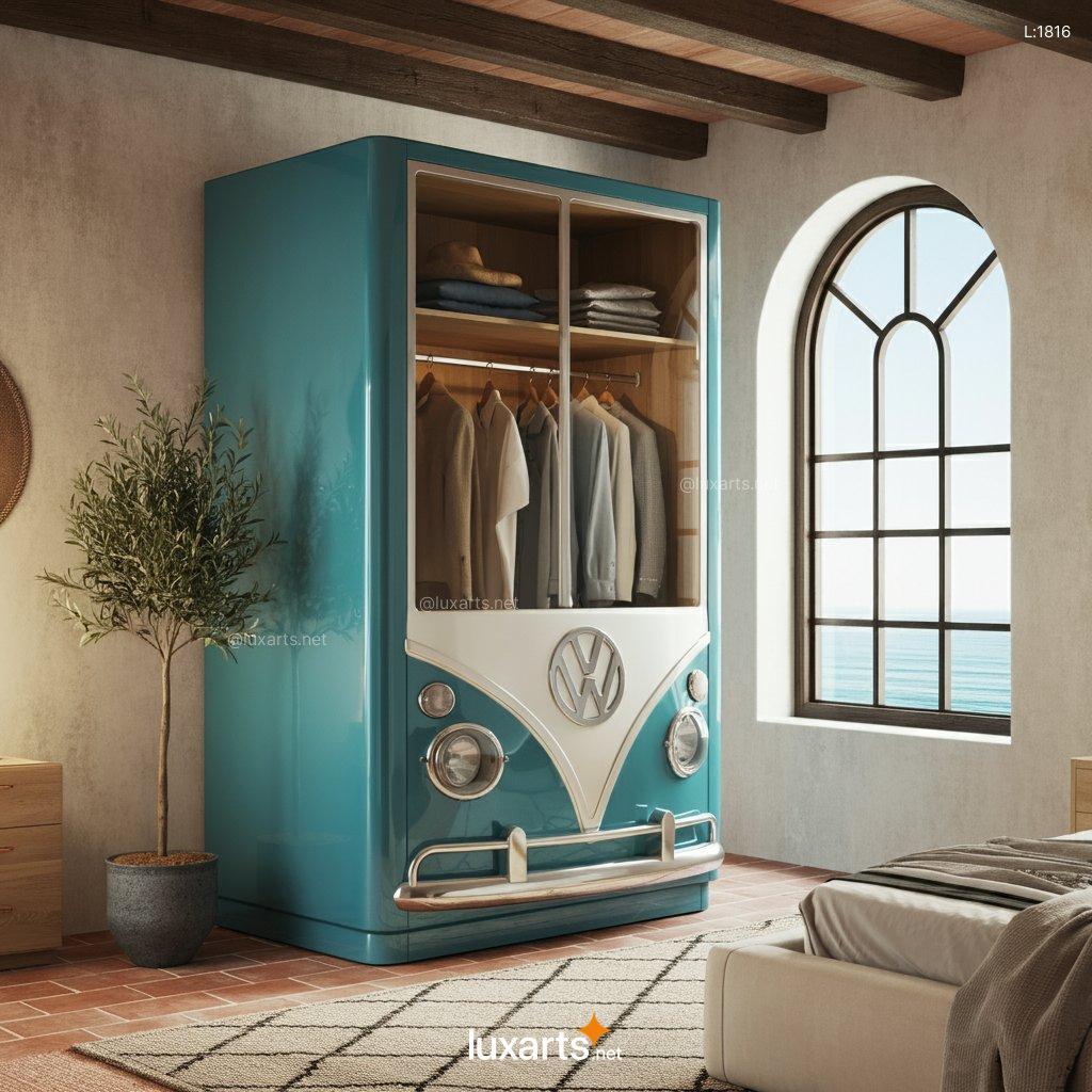 Roll in Style: Volkswagen Bus Inspired Wardrobe for Retro-Chic Bedrooms volkswagen bus wadrobe 13