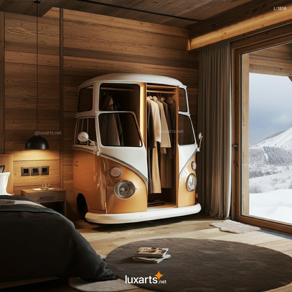 Roll in Style: Volkswagen Bus Inspired Wardrobe for Retro-Chic Bedrooms volkswagen bus wadrobe 2