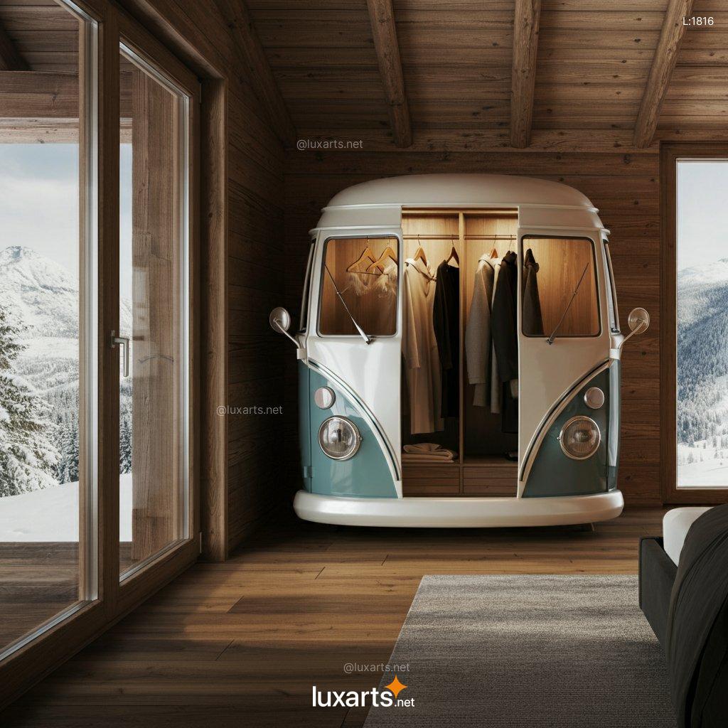 Roll in Style: Volkswagen Bus Inspired Wardrobe for Retro-Chic Bedrooms volkswagen bus wadrobe 7