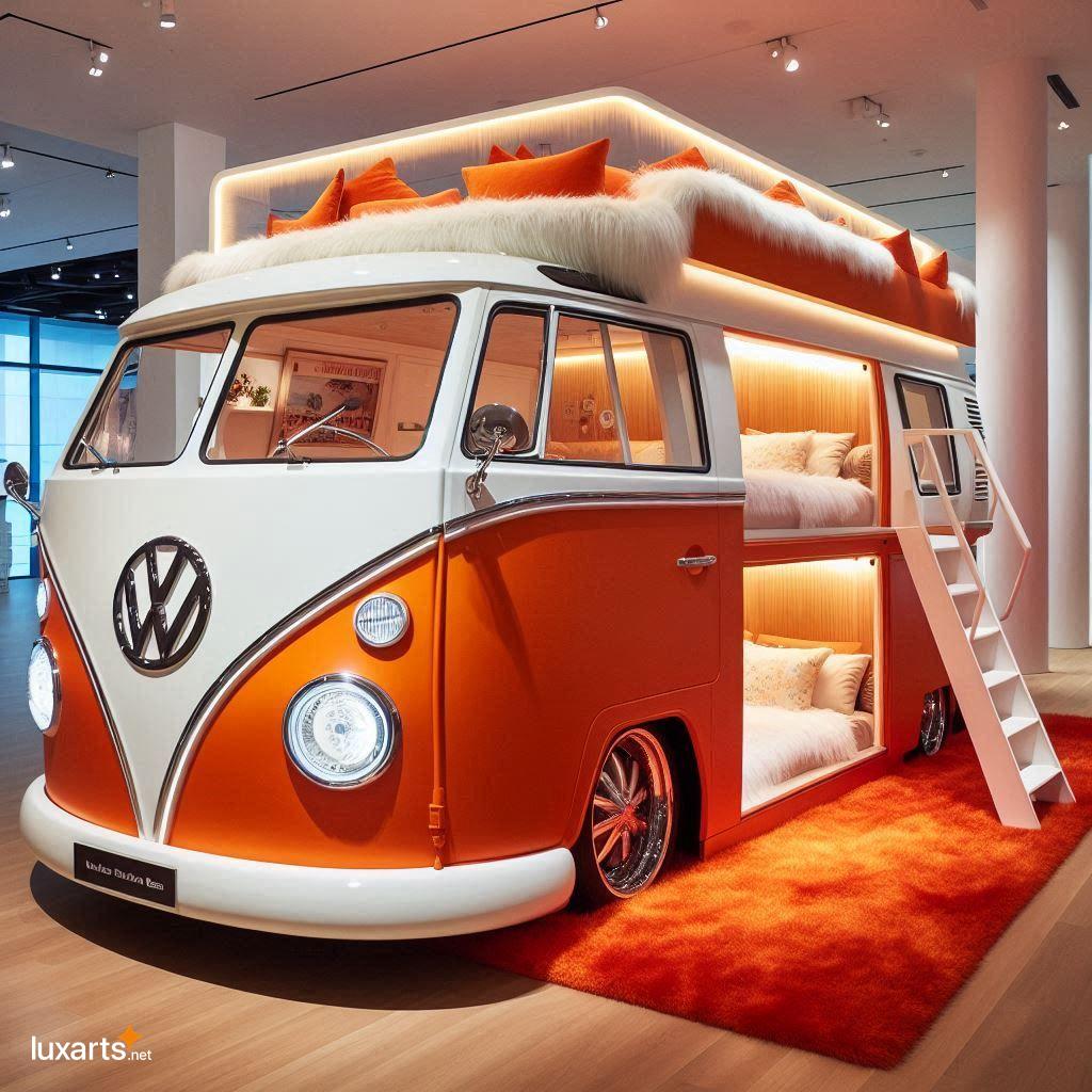 VW Bus Shaped Bunk Bed: Transform Your Child's Bedroom into a Retro Adventure vw bus bunk bed 10
