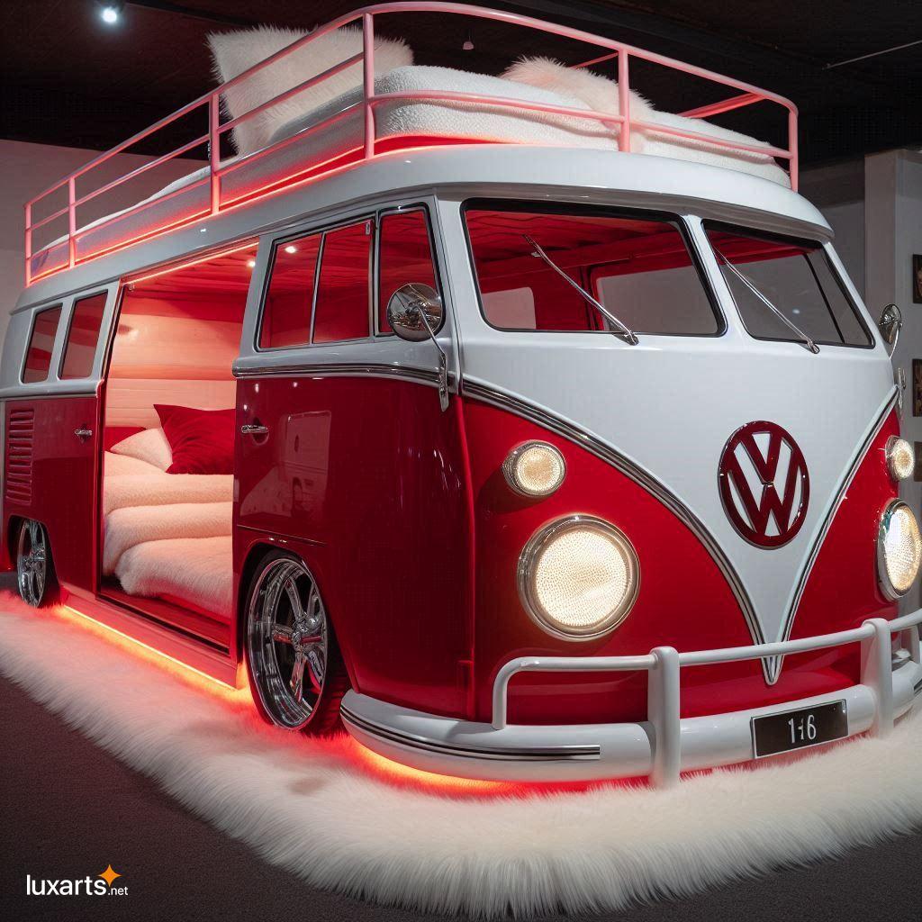 VW Bus Shaped Bunk Bed: Transform Your Child's Bedroom into a Retro Adventure vw bus bunk bed 12