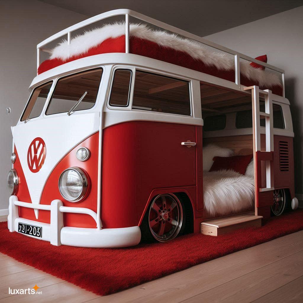 VW Bus Shaped Bunk Bed: Transform Your Child's Bedroom into a Retro Adventure vw bus bunk bed 15
