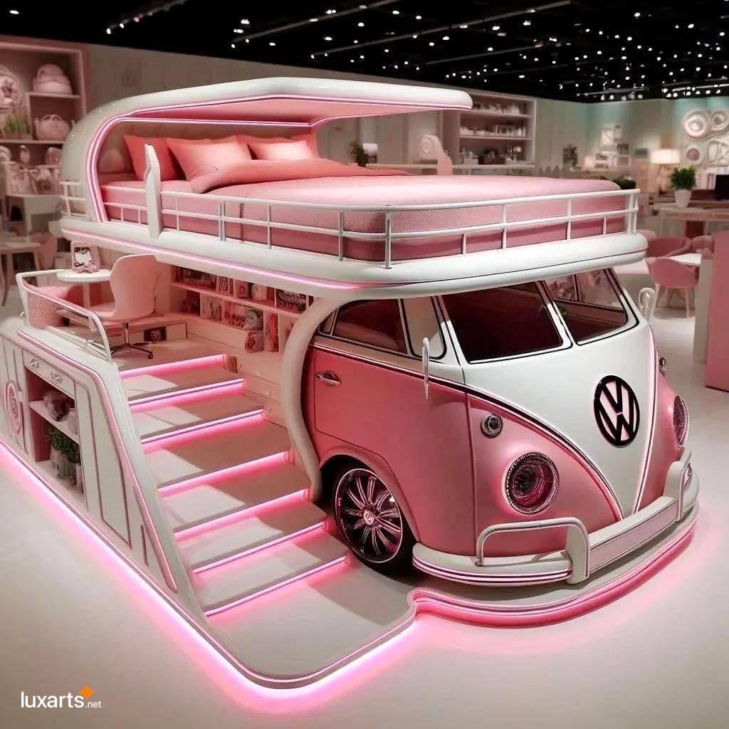 VW Bus Shaped Bunk Bed: Transform Your Child's Bedroom into a Retro Adventure vw bus bunk bed 16