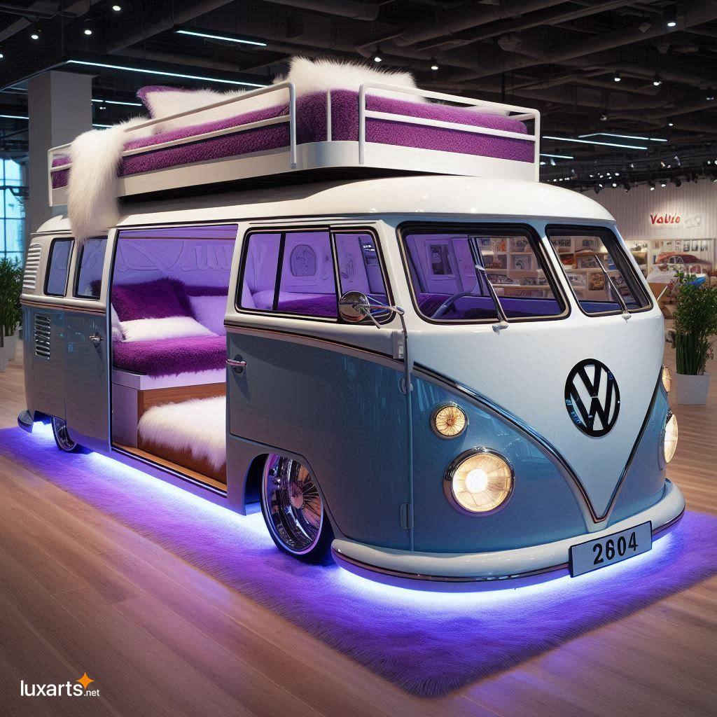 VW Bus Shaped Bunk Bed: Transform Your Child's Bedroom into a Retro Adventure vw bus bunk bed 3