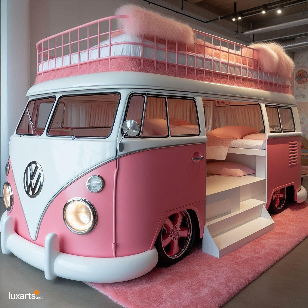 VW Bus Shaped Bunk Bed: Transform Your Child's Bedroom into a Retro Adventure vw bus bunk bed 4