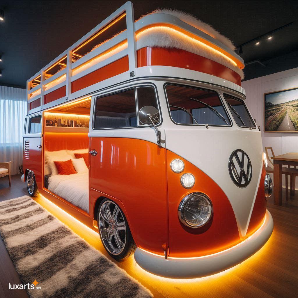 VW Bus Shaped Bunk Bed: Transform Your Child's Bedroom into a Retro Adventure vw bus bunk bed 5