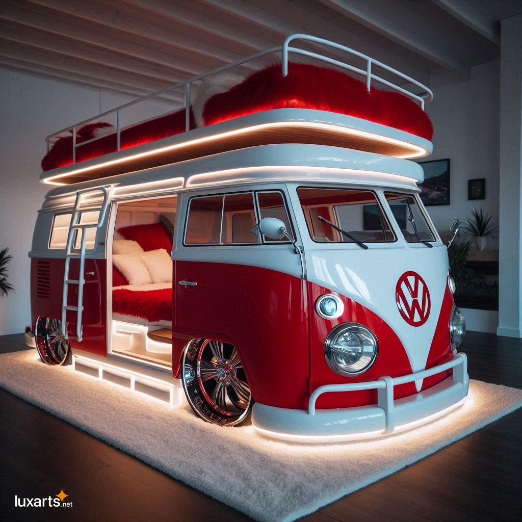 VW Bus Shaped Bunk Bed: Transform Your Child's Bedroom into a Retro Adventure vw bus bunk bed 7
