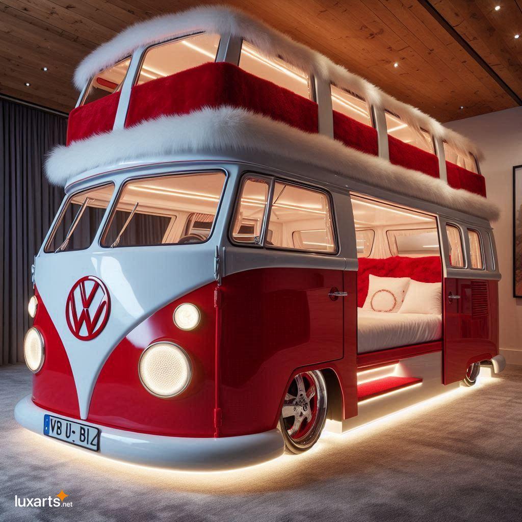 VW Bus Shaped Bunk Bed: Transform Your Child's Bedroom into a Retro Adventure vw bus bunk bed 9