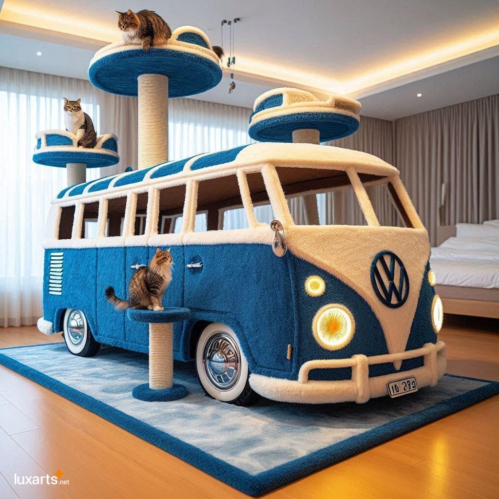 VW Bus Cat Tree: A Retro-Inspired Paradise for Your Feline Friend vw bus cat tree 1