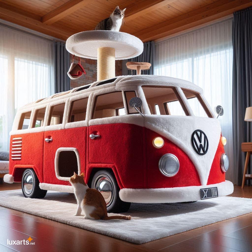 VW Bus Cat Tree: A Retro-Inspired Paradise for Your Feline Friend vw bus cat tree 3