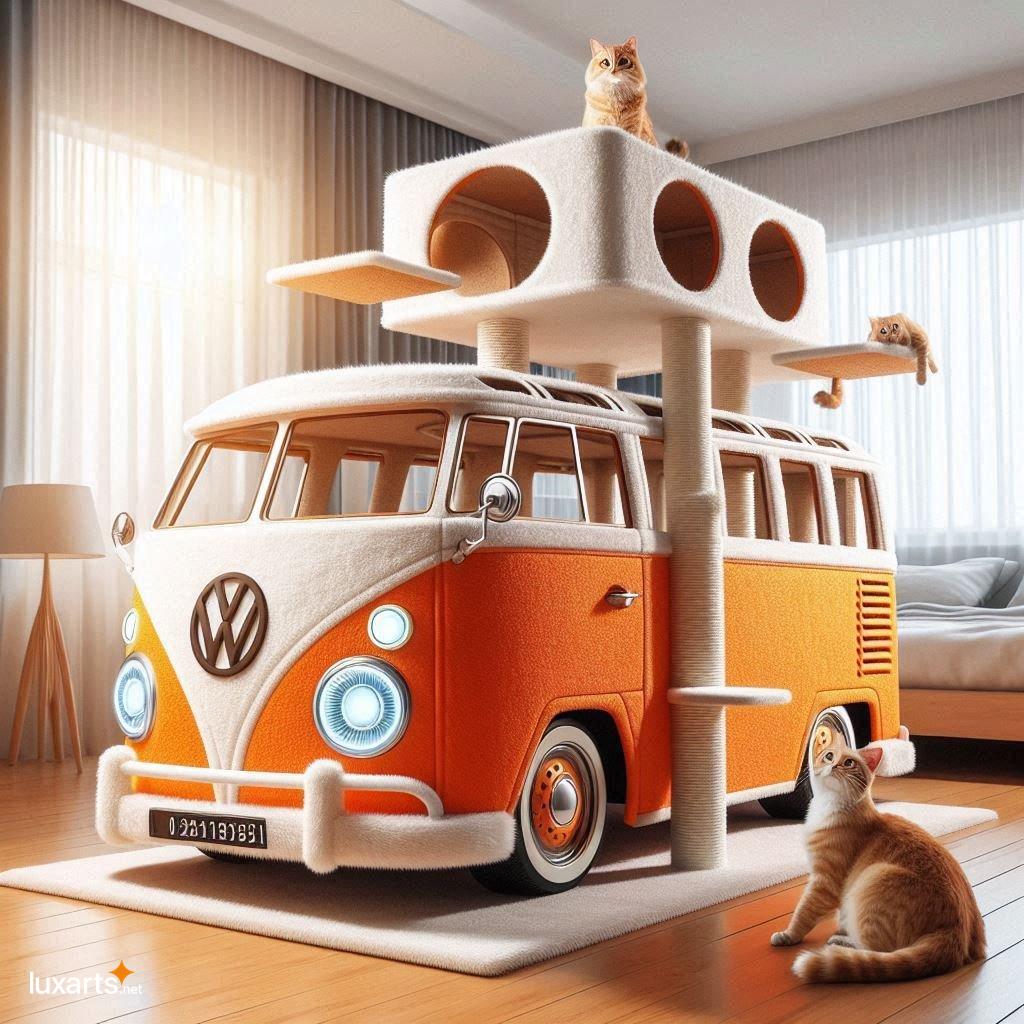 VW Bus Cat Tree: A Retro-Inspired Paradise for Your Feline Friend vw bus cat tree 4
