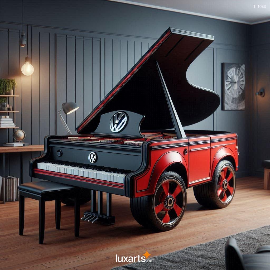 VW Bus Inspired Piano: Reimagine Music with a Touch of Retro Flair vw bus inspired piano 1