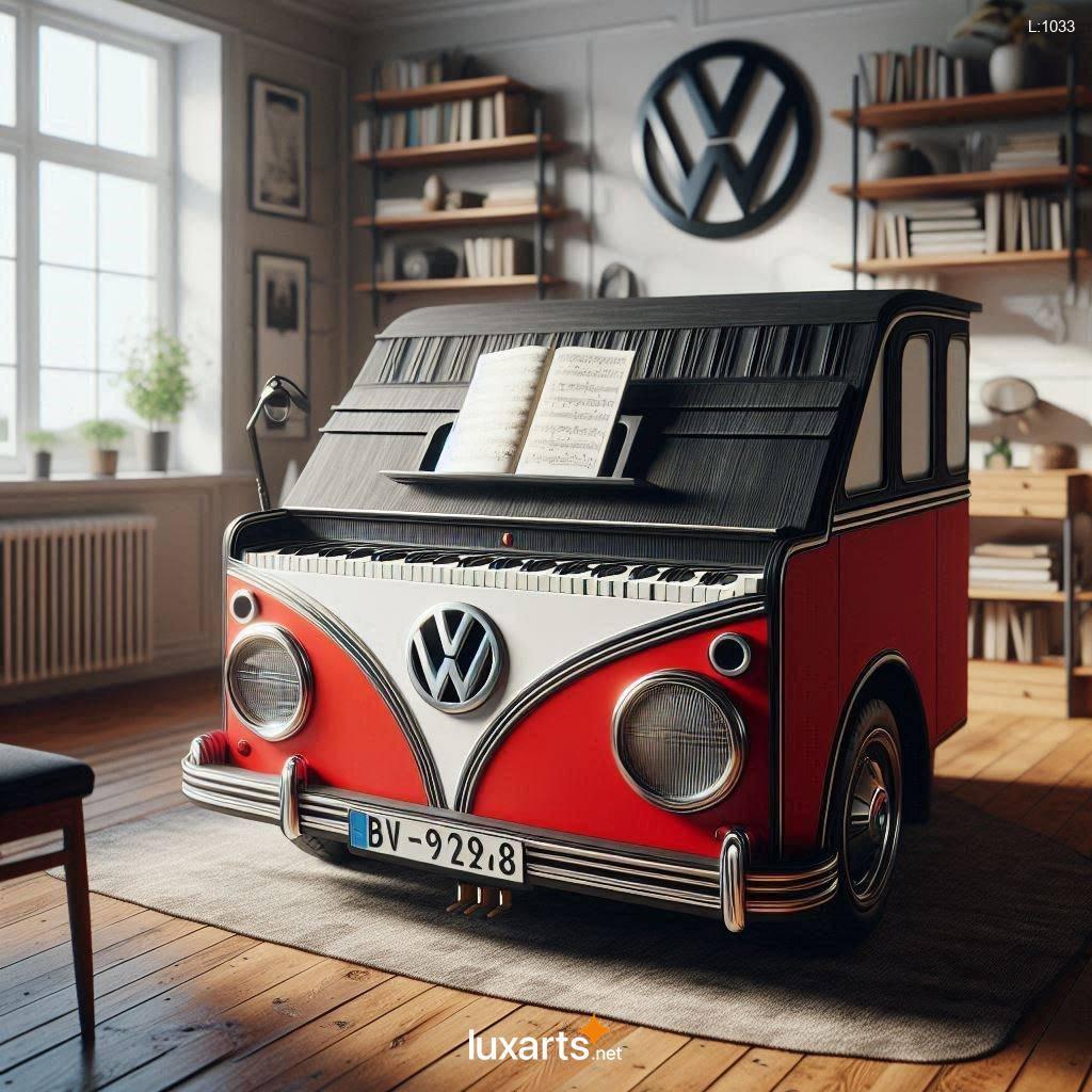 VW Bus Inspired Piano: Reimagine Music with a Touch of Retro Flair vw bus inspired piano 11