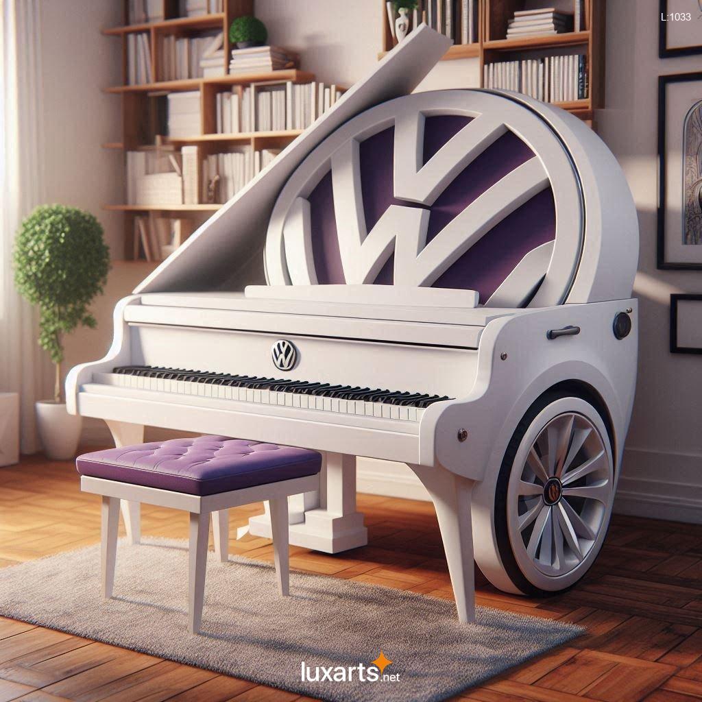 VW Bus Inspired Piano: Reimagine Music with a Touch of Retro Flair vw bus inspired piano 5