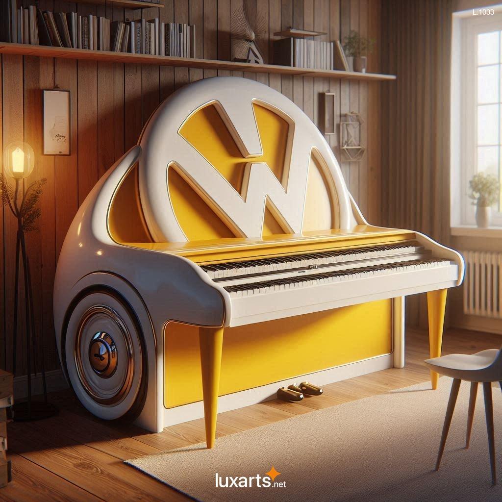 VW Bus Inspired Piano: Reimagine Music with a Touch of Retro Flair vw bus inspired piano 8