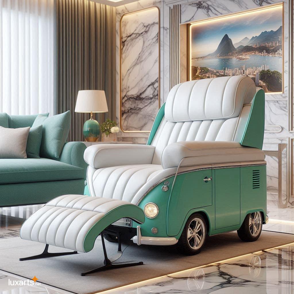 VW Bus Shaped Recliners: A Quirky Furniture Piece for Your Home vw bus recliners chair 2