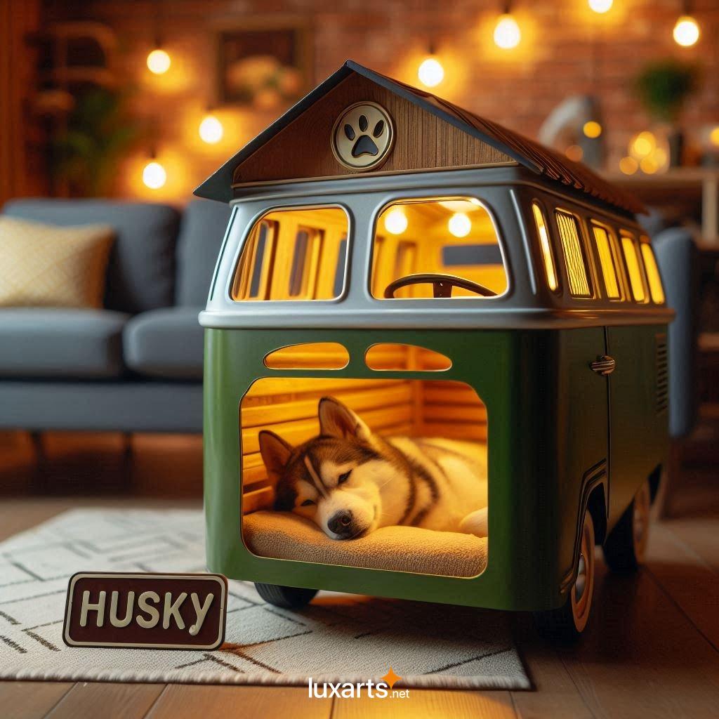 VW Bus Shaped Dog House: Unleash Your Pet's Inner Hippie vw bus shaped dog house 1