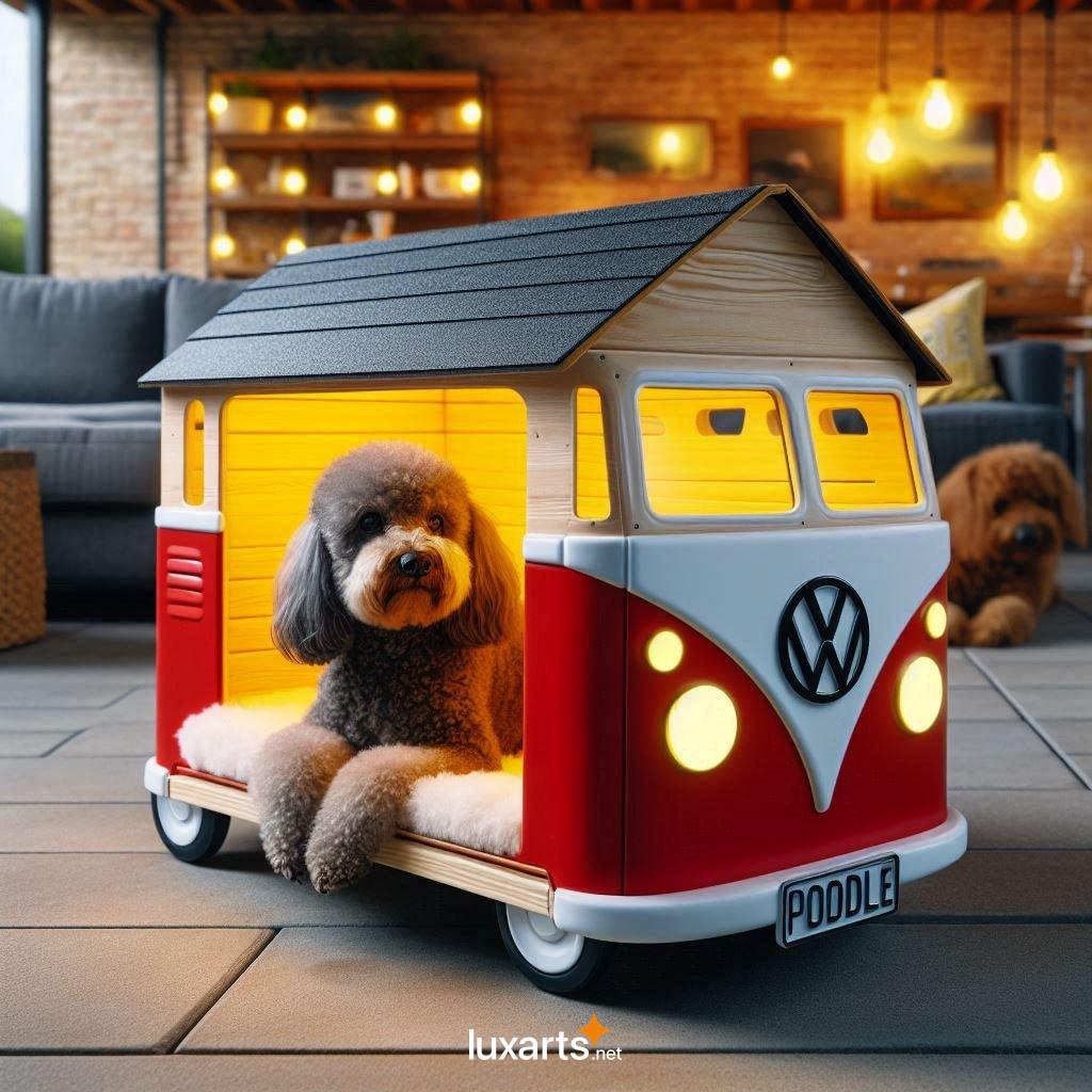 VW Bus Shaped Dog House: Unleash Your Pet's Inner Hippie vw bus shaped dog house 6