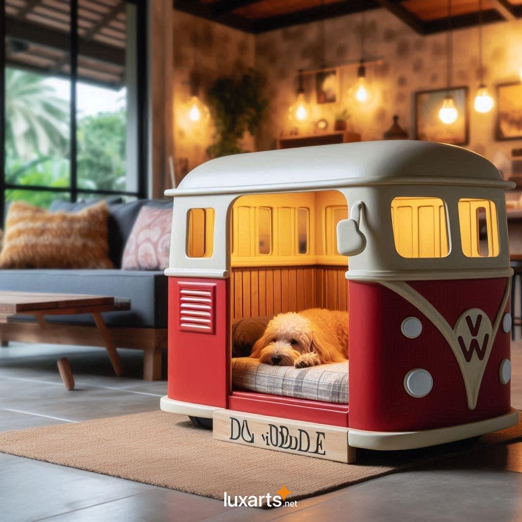 VW Bus Shaped Dog House: Unleash Your Pet's Inner Hippie vw bus shaped dog house 7