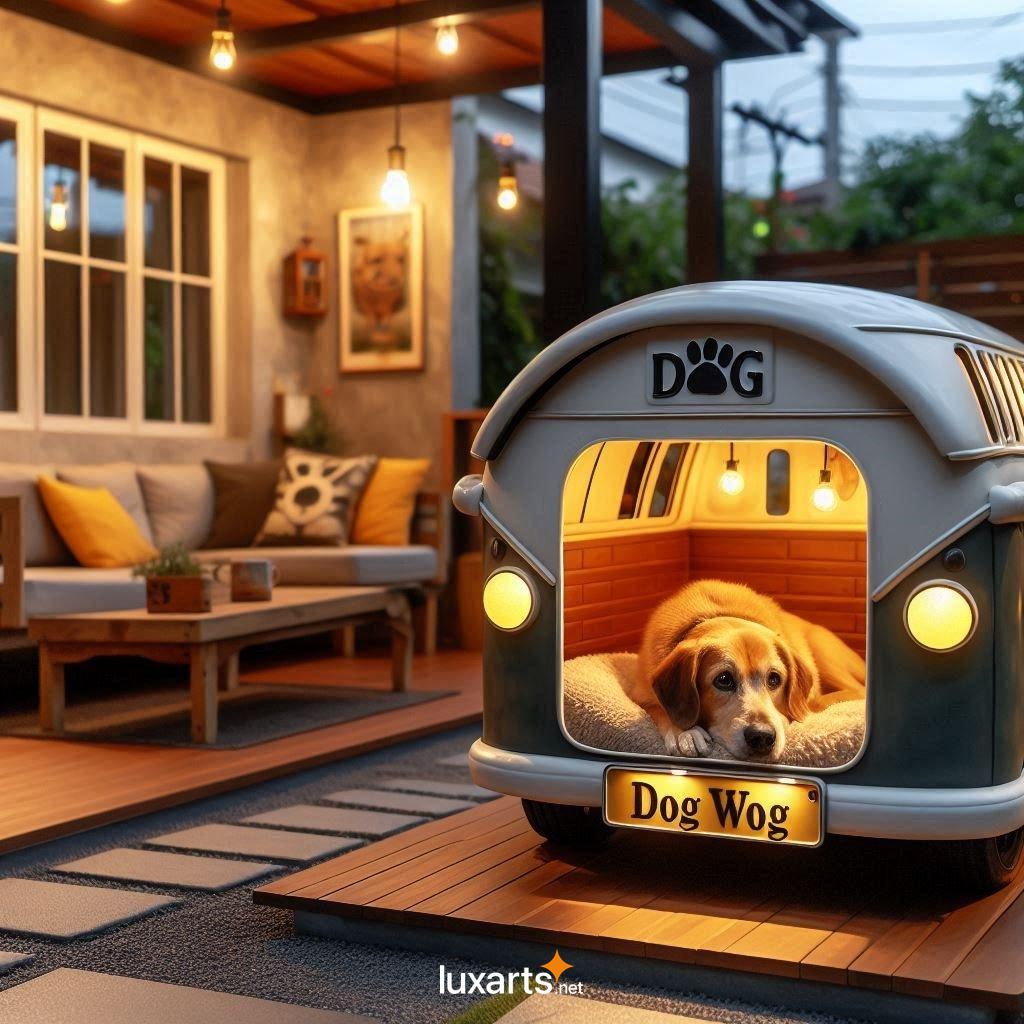 VW Bus Shaped Dog House: Unleash Your Pet's Inner Hippie vw bus shaped dog house 9