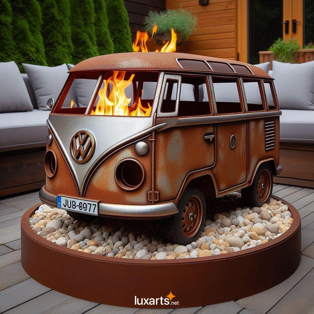 Mini VW Bus Fire Pits: Add a Touch of Vintage Charm to Your Outdoor Space vw bus shaped fire pits 10