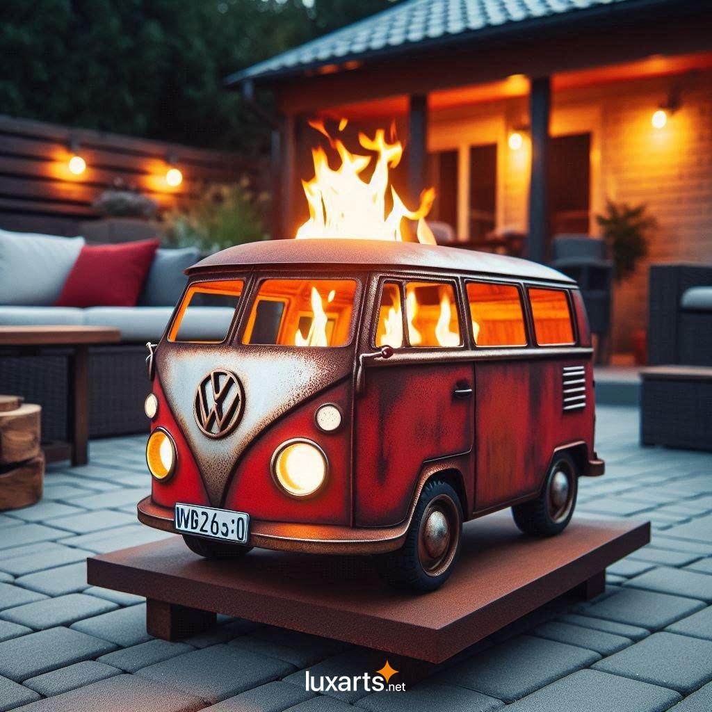 Mini VW Bus Fire Pits: Add a Touch of Vintage Charm to Your Outdoor Space vw bus shaped fire pits 2
