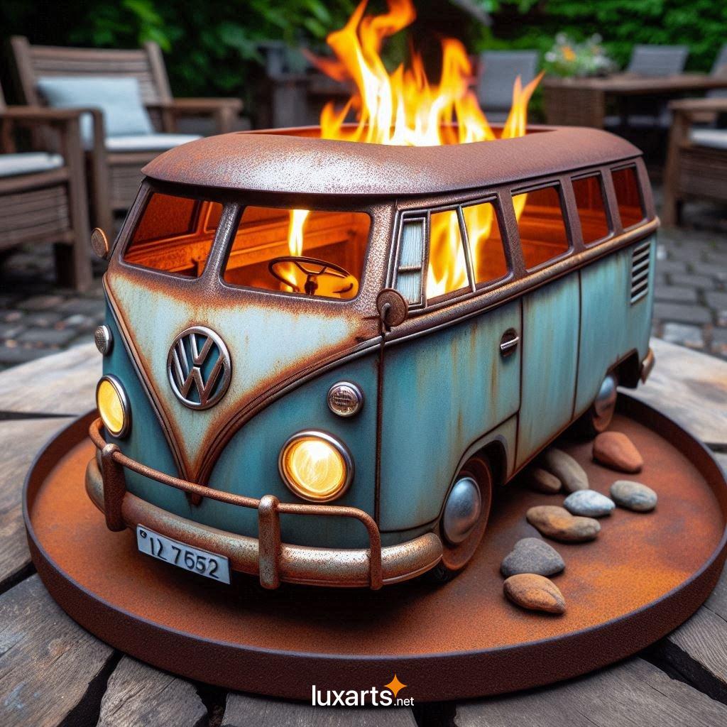 Mini VW Bus Fire Pits: Add a Touch of Vintage Charm to Your Outdoor Space vw bus shaped fire pits 3