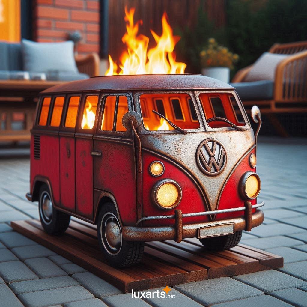 Mini VW Bus Fire Pits: Add a Touch of Vintage Charm to Your Outdoor Space vw bus shaped fire pits 7