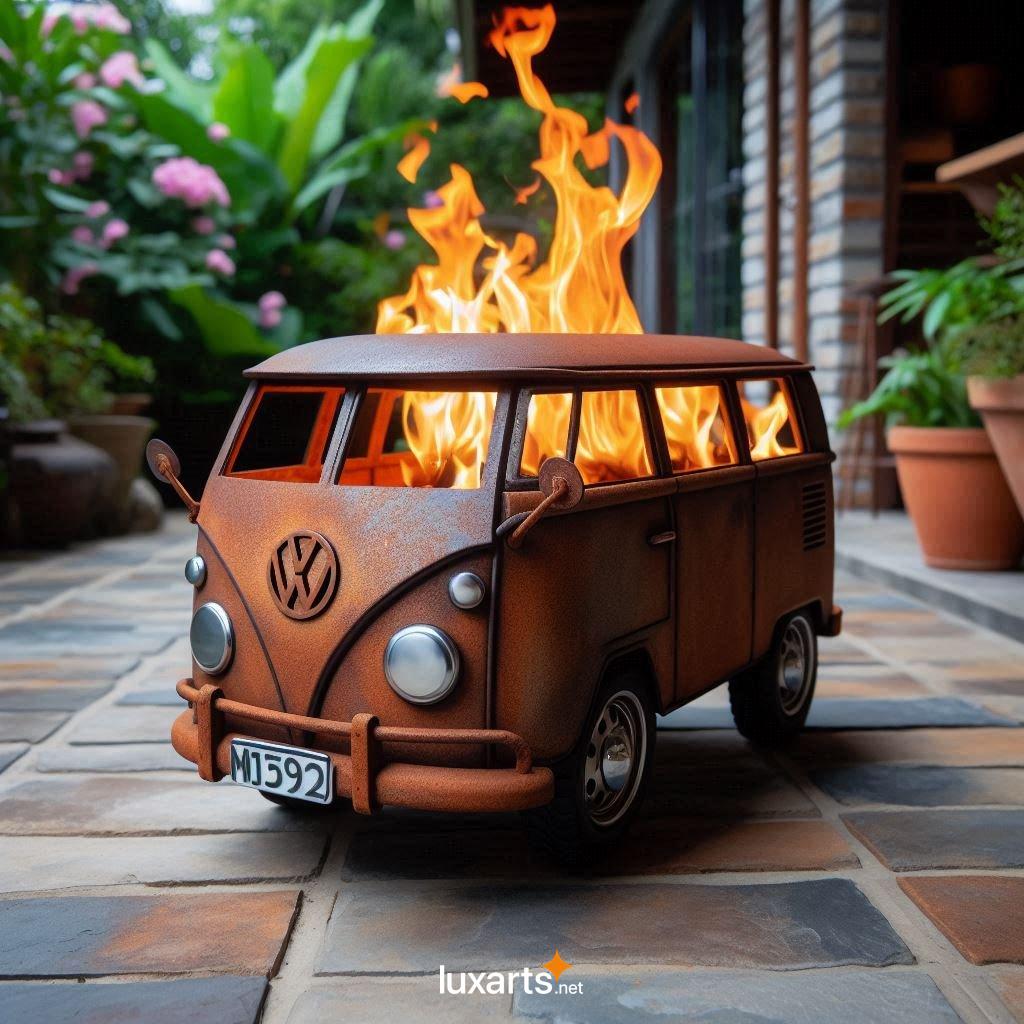 Mini VW Bus Fire Pits: Add a Touch of Vintage Charm to Your Outdoor Space vw bus shaped fire pits 9