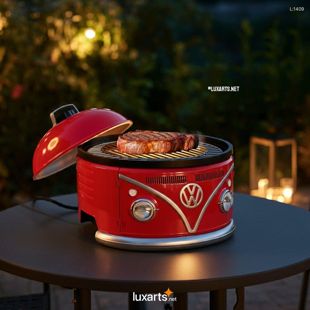 Volkswagen Bus Shaped BBQ Grill: Unique Outdoor Cooking Experience vw bus shaped mini outdoor grill 3