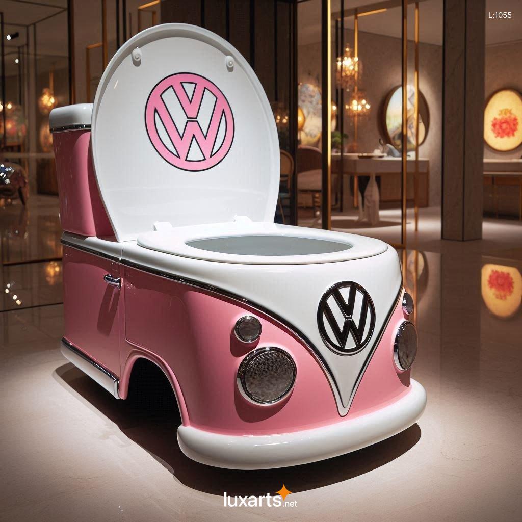 VW Bus Inspired Toilet: Unleash Your Inner Hippie in the Bathroom vw bus shaped toilet 10