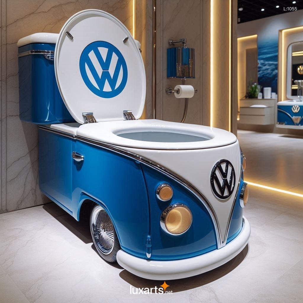 VW Bus Inspired Toilet: Unleash Your Inner Hippie in the Bathroom vw bus shaped toilet 11