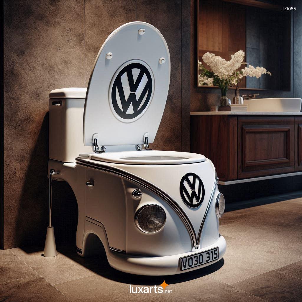 VW Bus Inspired Toilet: Unleash Your Inner Hippie in the Bathroom vw bus shaped toilet 4