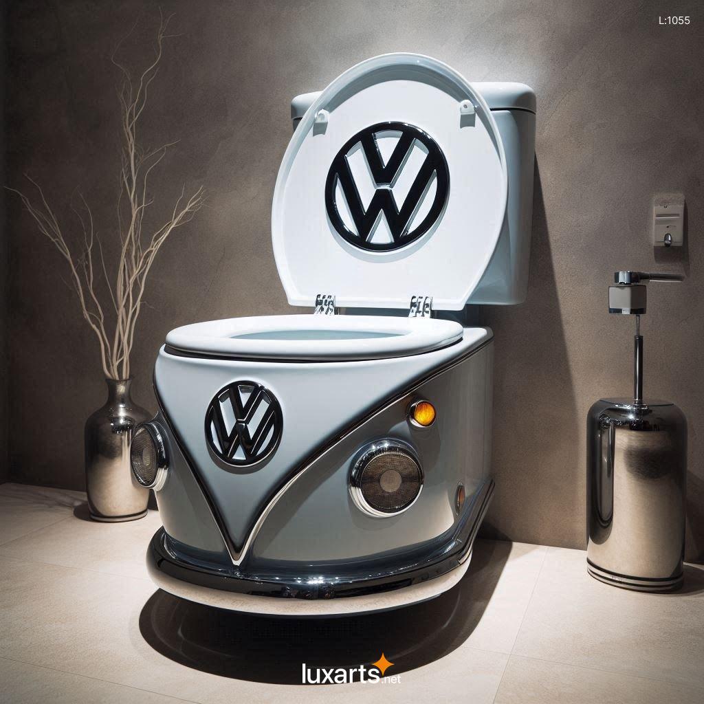 VW Bus Inspired Toilet: Unleash Your Inner Hippie in the Bathroom vw bus shaped toilet 5
