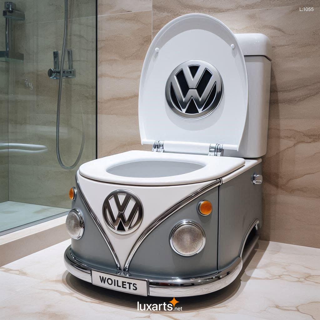 VW Bus Inspired Toilet: Unleash Your Inner Hippie in the Bathroom vw bus shaped toilet 6