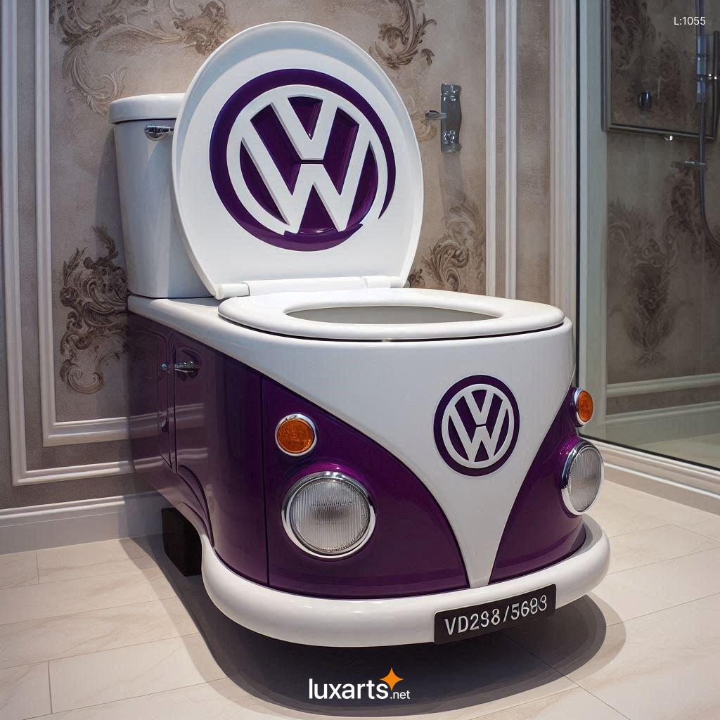 VW Bus Inspired Toilet: Unleash Your Inner Hippie in the Bathroom vw bus shaped toilet 7