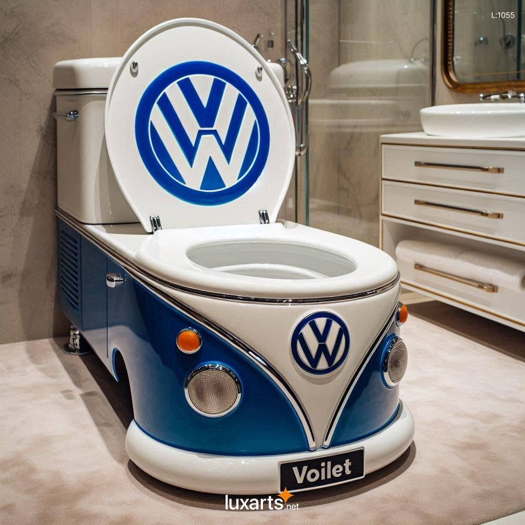 VW Bus Inspired Toilet: Unleash Your Inner Hippie in the Bathroom vw bus shaped toilet 8