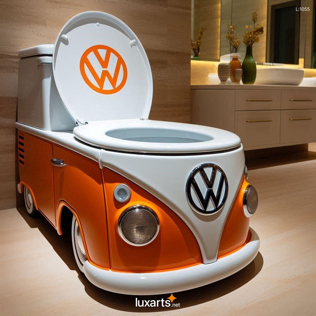 VW Bus Inspired Toilet: Unleash Your Inner Hippie in the Bathroom vw bus shaped toilet 9
