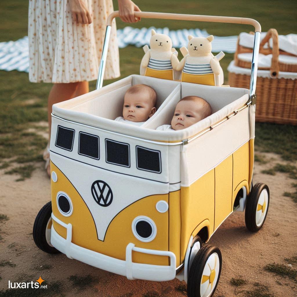 Turn Heads with an Iconic VW Bus Stroller Wagon: The Perfect Blend of Style and Functionality vw bus wagon stroller 11
