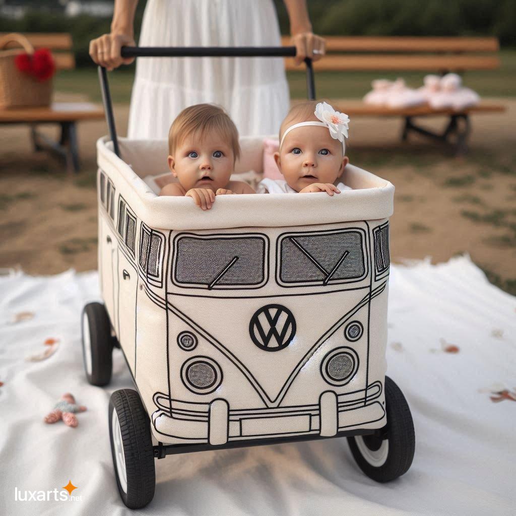 Turn Heads with an Iconic VW Bus Stroller Wagon: The Perfect Blend of Style and Functionality vw bus wagon stroller 12