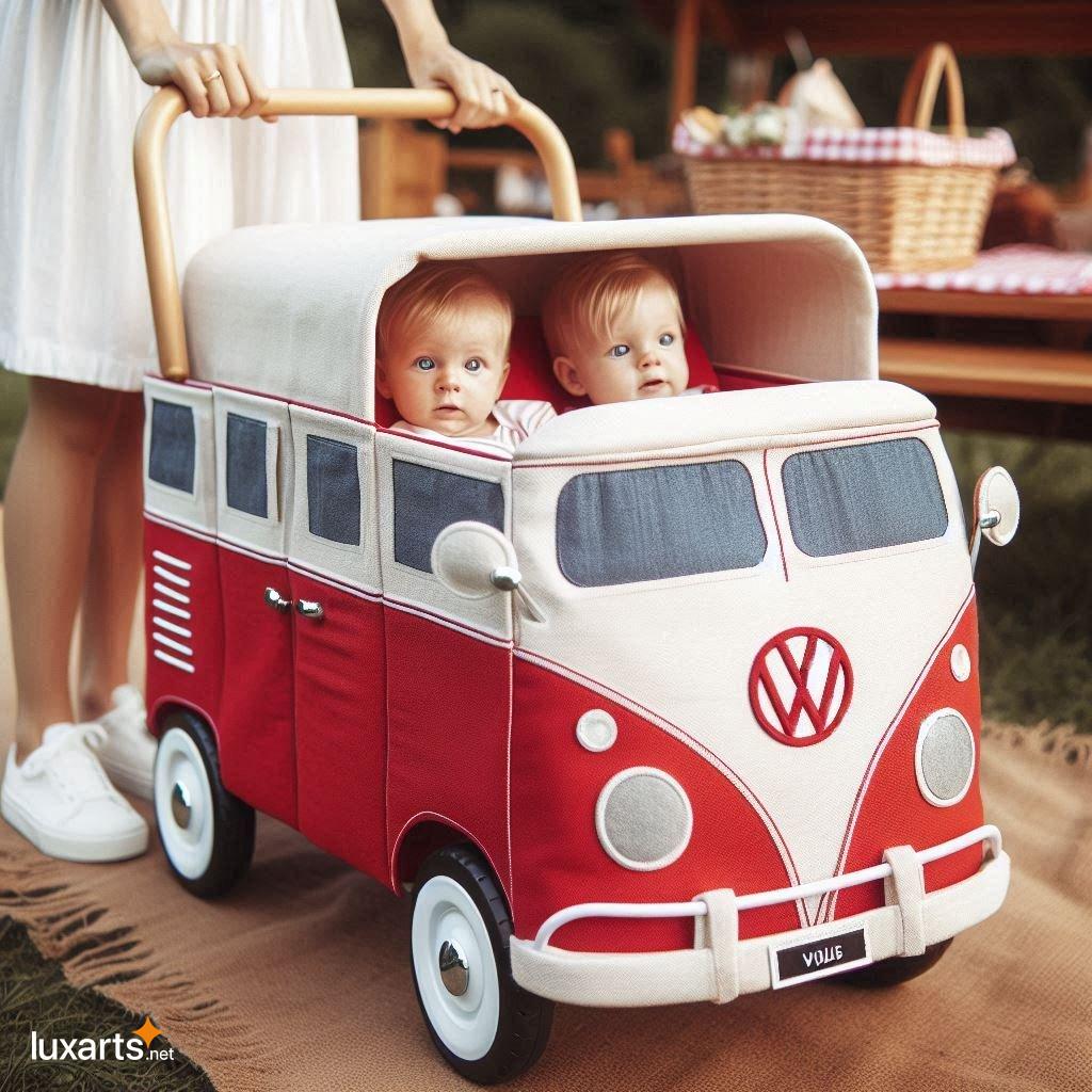 Turn Heads with an Iconic VW Bus Stroller Wagon: The Perfect Blend of Style and Functionality vw bus wagon stroller 2