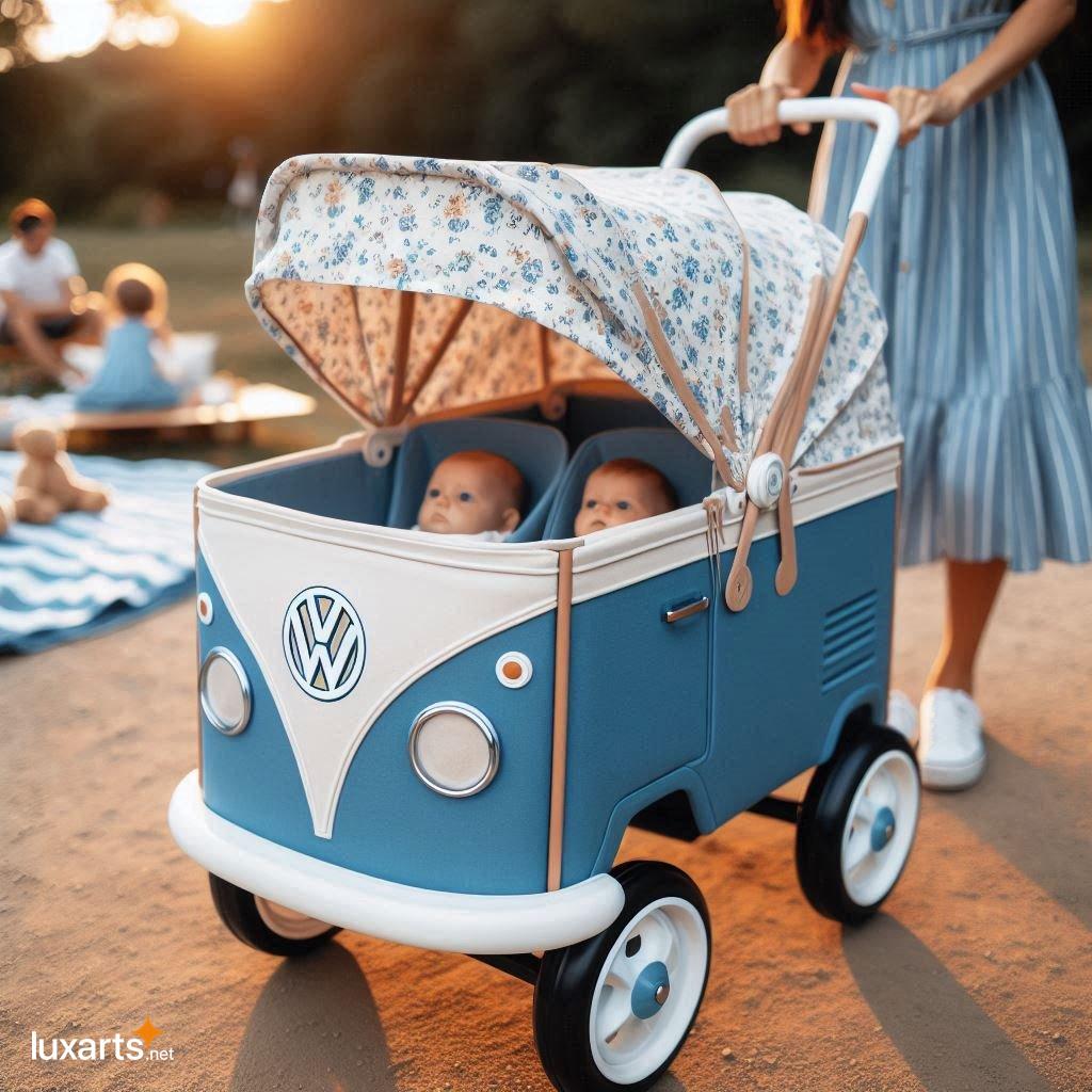 Turn Heads with an Iconic VW Bus Stroller Wagon: The Perfect Blend of Style and Functionality vw bus wagon stroller 5