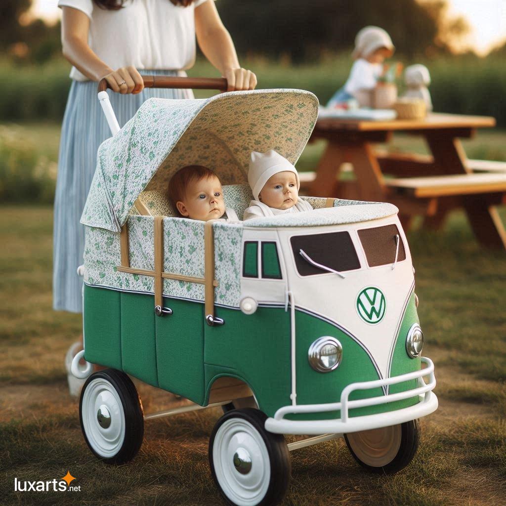 Turn Heads with an Iconic VW Bus Stroller Wagon: The Perfect Blend of Style and Functionality vw bus wagon stroller 6