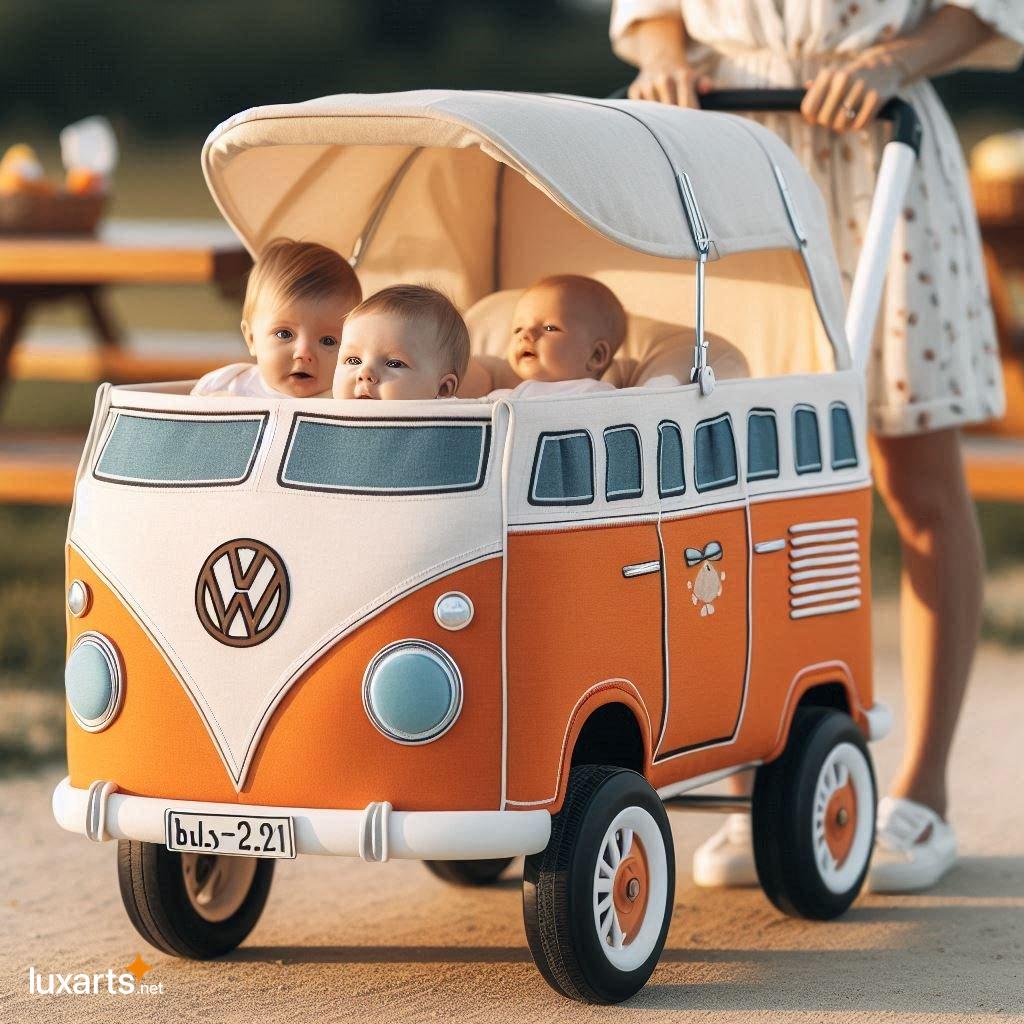 Turn Heads with an Iconic VW Bus Stroller Wagon: The Perfect Blend of Style and Functionality vw bus wagon stroller 8
