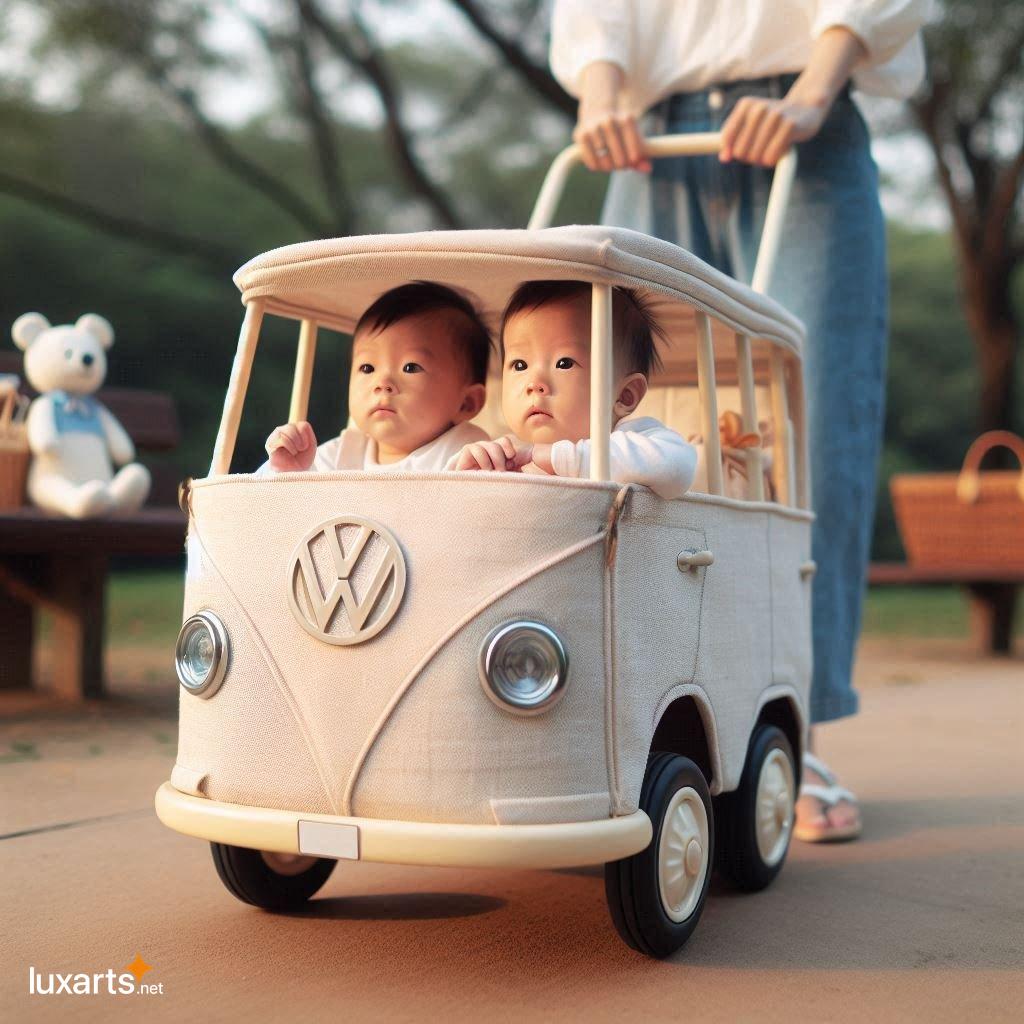 Turn Heads with an Iconic VW Bus Stroller Wagon: The Perfect Blend of Style and Functionality vw bus wagon stroller 9