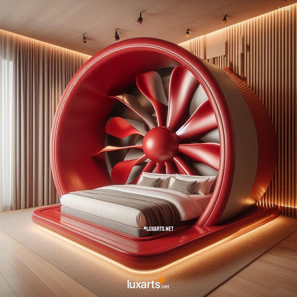 Electric Fan Shaped Bed: Futuristic Bed Design with Cooling Breeze electric fan shaped bed 1