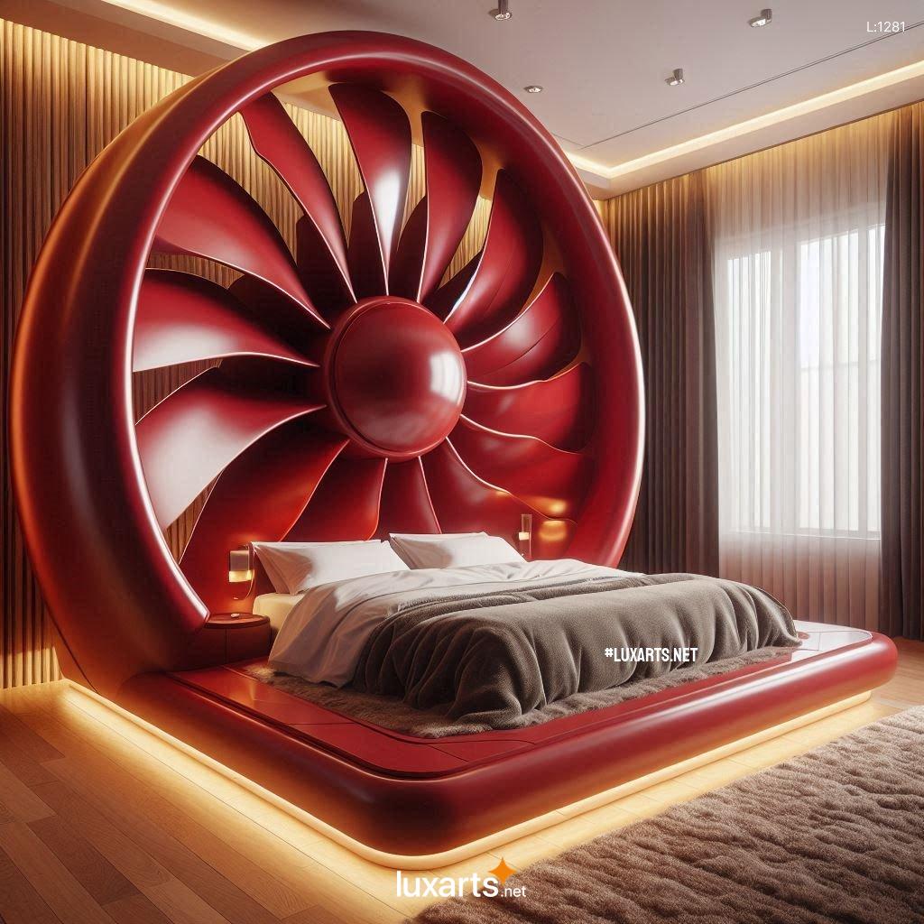 Electric Fan Shaped Bed: Futuristic Bed Design with Cooling Breeze electric fan shaped bed 11