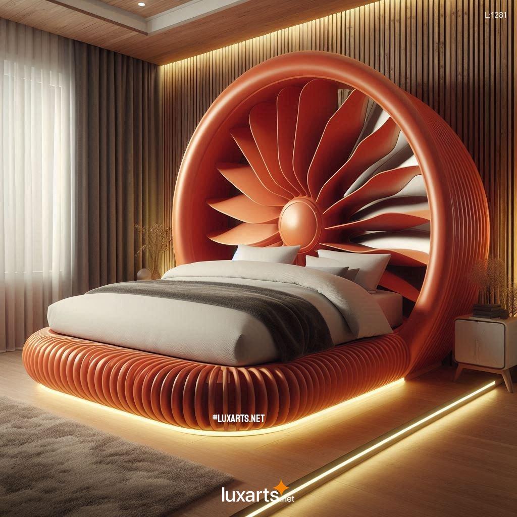 Electric Fan Shaped Bed: Futuristic Bed Design with Cooling Breeze electric fan shaped bed 3